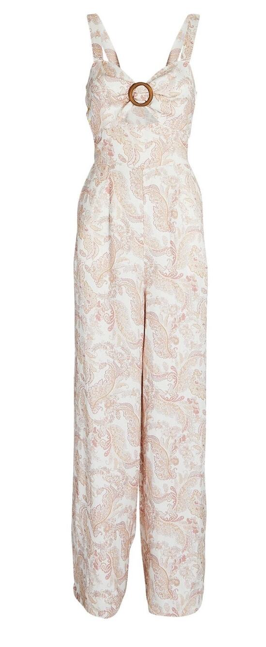 Stunning Intermix Pink Floral Tricia Wide Leg Jumpsuit - Size 6 new